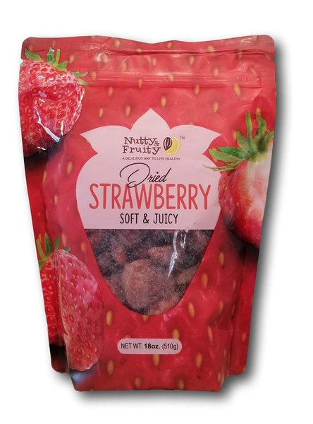 NUTTY & FRUITY - DRIED STRAWBERRY SOFT & JUICY (DÂU TÂY SẤY GIÒN 510G)