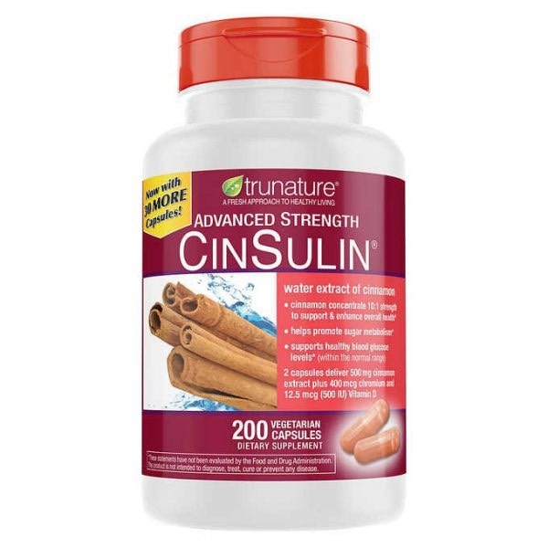 TRUNATURE - ADVAMCED STRENGTH CINSULIN (HỖ TRỢ TIỀU ĐƯỜNG 200 VIÊN)