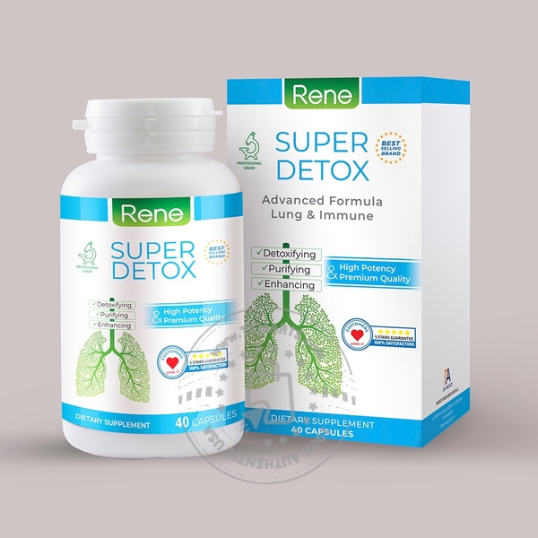 RENE - SUPER DETOX ADVANCED FORMULA LUNG & IMMUNE (HỖ TRỢ THANH LỌC PHỔI 40 VIÊN)