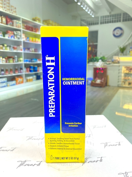 PREPARATION H - HEMORRHOIDAL OINTMENT (Bôi Trĩ 1 Tube 57G)