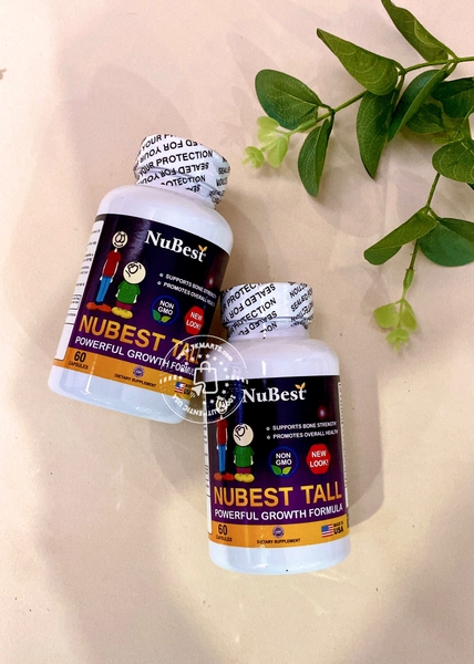 NUBEST - NUBEST TALL HEIGHT MAXIMIZING FORMULA (VIÊN UỐNG HỖ TRỢ TĂNG CHIỀU CAO 60 VIÊN)