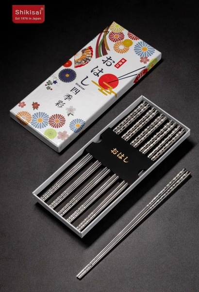 SHIKISAI - SET 5 ĐÔI ĐŨA INOX