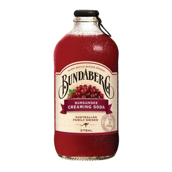 BUNDABERG - BURGUNDEE CREAMING SODA (NƯỚC ÉP BURGUNDEE 375ml)