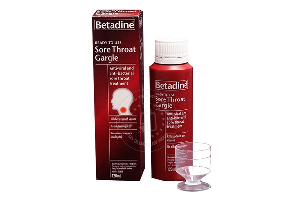 BETADINE - SORE THROAT GARGLE (NƯỚC SÚC MIỆNG SÁT KHUẨN 120ml)