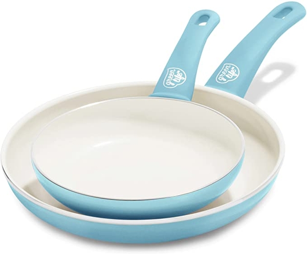 Green Life - Healthy Ceramic Nonstick (SET Chảo 1 Lớn , 1 Nhỏ)