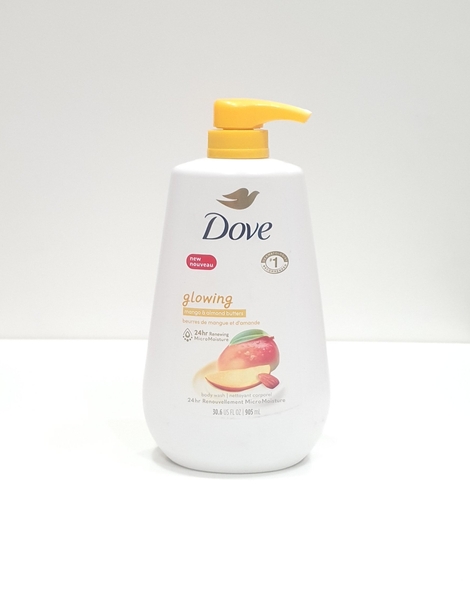 DOVE - GLOWING MANGO & ALMOND BUTTERS (SỮA TẮM BƠ XOÀI VÀ HẠNH NHÂN 905ml)