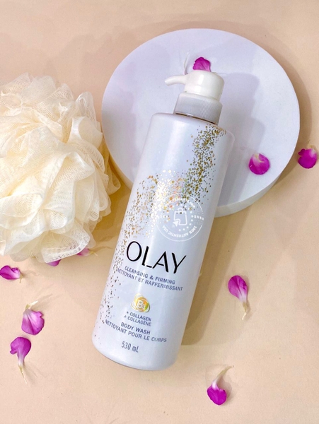 OLAY - CLEANSING & FIRMING NETTOYANT ET RAFFERMISSANT (SỮA TẮM DƯỠNG ẨM , TRẮNG DA 530ml)