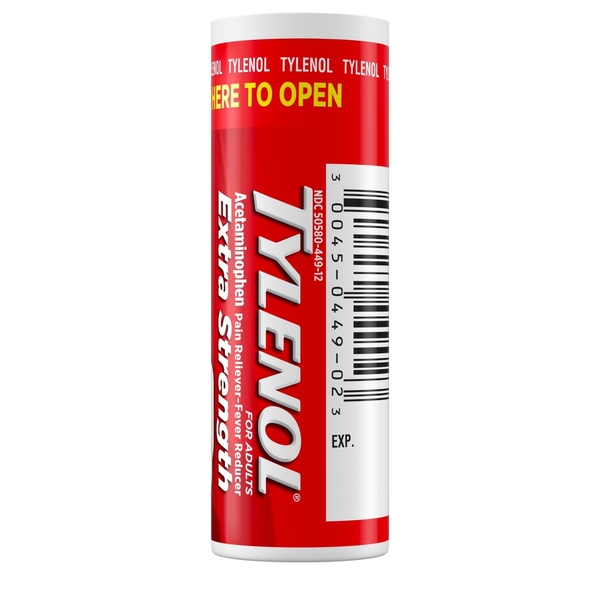 Tylenol - Extra Strength 500mg (Giảm Đau Hạ Sốt 10 Viên)