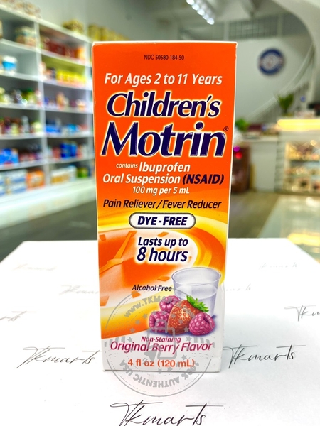 Childrent’s Motrin - Pain Reliever/Fever Reducer (Thuốc Ho Bé 2 Tới 11 Tuổi)