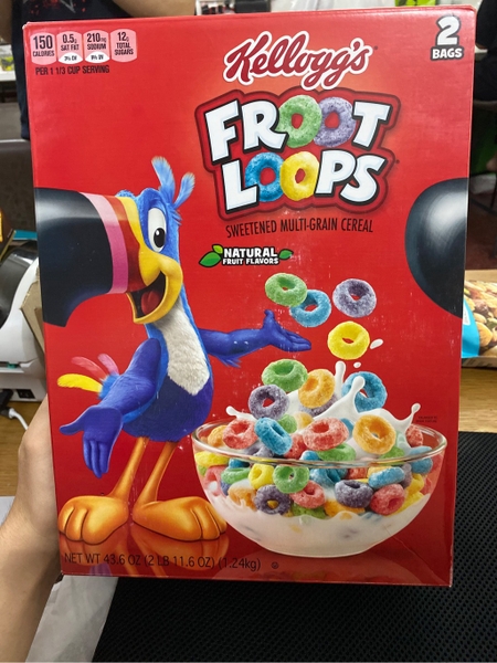 Kellogg’s - Froot Loops (Ngũ Cốc Két Đỏ 1.24KG)