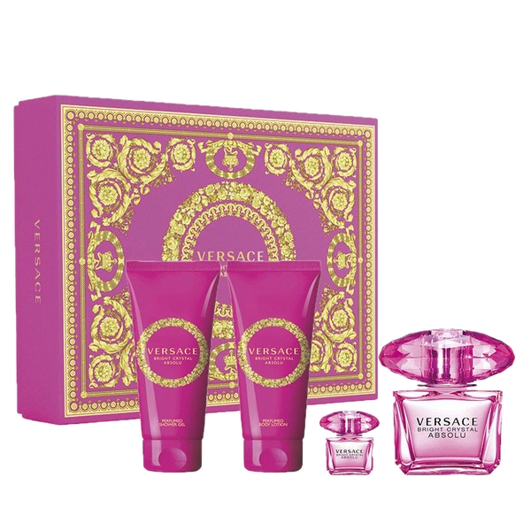 VERSACE - Bright Crystal ABSOLU (GIFT SET 2x 5,90ml + Dưỡng Thể , Sữa Tắm 100ml)