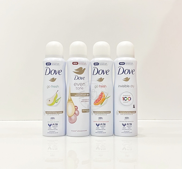 DOVE - GO FRESH (XỊT KHỬI MÙI HƯƠNG NGẪU NHIÊN 150ml)