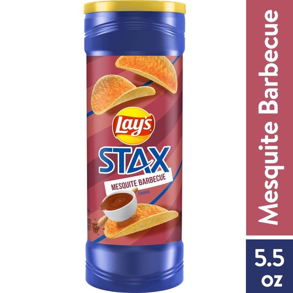 Lay’s - Stax Mesquite Barbecue (Khoai Tây Thịt Nướng 155.9g)