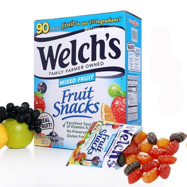 Welch's - Fruit Snacks (Kẹo Dẻo 90 Bịch)