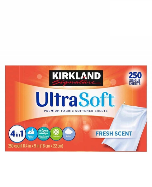 KIRKLAND - Fabric Softener (GIẤY THƠM 250 TỜ)