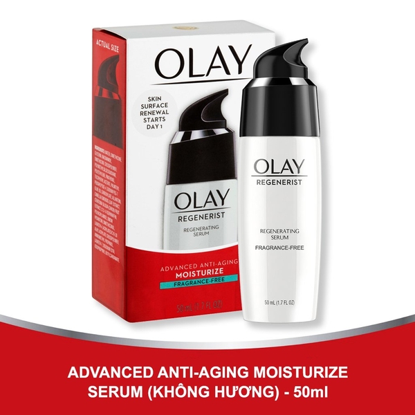 OLAY - ADVANCED ANTI-AGING MOISTURIZE FRAGRANCE-FREE (SERUM TÁI TẠO , DƯỠNG ẨM DA 50ml)