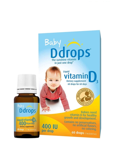 BABY DDROPS -  VITAMIN D3  (CUNG CẤP VITAMIN D3 CHO BÉ 60 GIỌT)