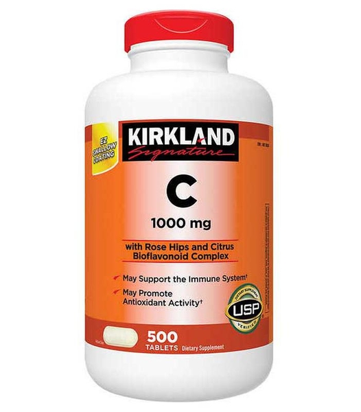 KIRKLAND - VITAMIN C 1000MG (VIÊN NHAI BỔ SUNG VITAMIN 1000MG 500 VIÊN)