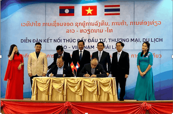 TRADE PROGRAM CONNECTED IN THE FRAMEWORK OF CONNECTION PROGRAM FOR INVESTMENT PROMOTION, TRADE, TOURISM LAOS - VIETNAM - THAILAND