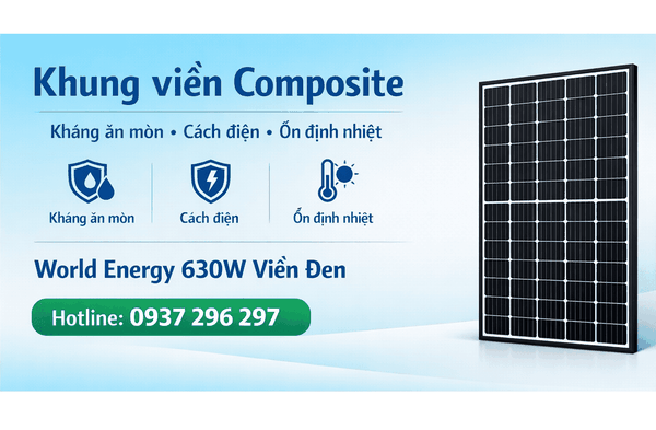 Khung viền Composite cho tấm pin năng lượng mặt trời: Chuẩn vật liệu “hàng không – vũ trụ”