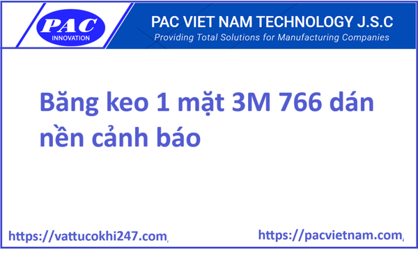 Băng keo 1 mặt 3M 766 dán nền cảnh báo