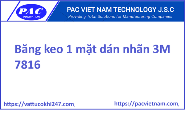 Băng keo 1 mặt dán nhãn 3M 7816