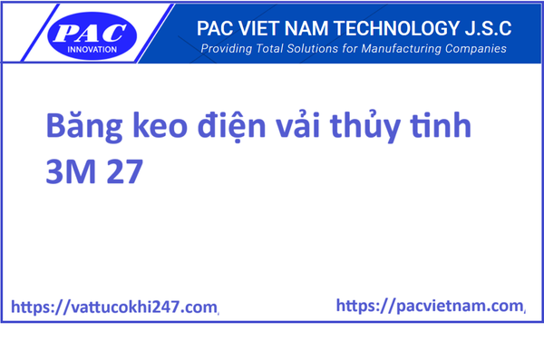 Băng keo điện vải thủy tinh 3M 27
