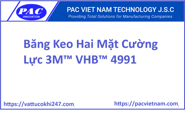Băng Keo Hai Mặt Cường Lực 3M™ VHB™ 4991