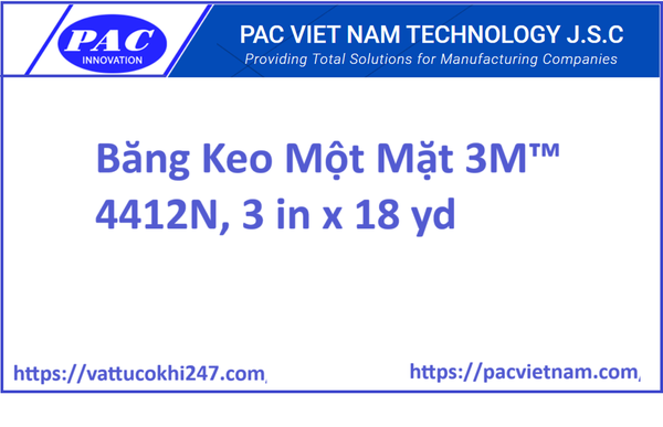 Băng Keo Một Mặt 3M™ 4412N, 3 in x 18 yd