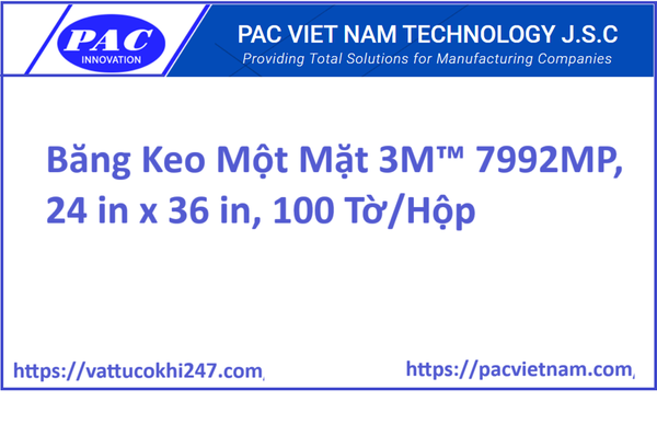 Băng Keo Một Mặt 3M™ 7992MP, 24 in x 36 in, 100 Tờ/Hộp