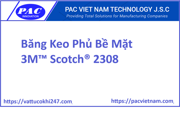 Băng Keo Phủ Bề Mặt 3M™ Scotch® 2308, 24 mm x 55 m 5.3 mil, 36 Cuộn/Thùng