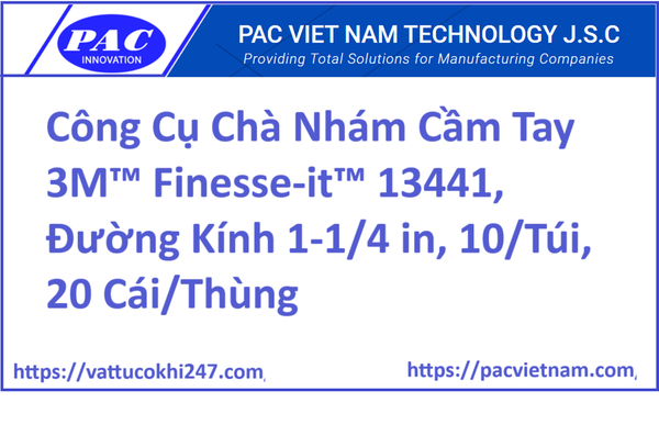 Công Cụ Chà Nhám Cầm Tay 3M™ Finesse-it™ 13441, Đường Kính 1-1/4 in, 10/Túi, 20 Cái/Thùng
