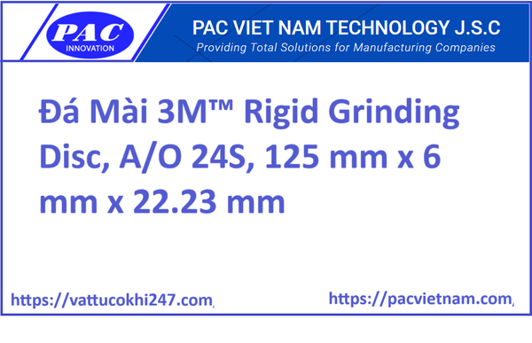 Đá Mài 3M™ Rigid Grinding Disc, A/O 24S, 125 mm x 6 mm x 22.23 mm