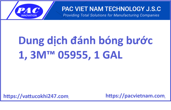 Dung dịch đánh bóng bước 1, 3M™ 05955, 1 GAL