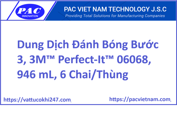 Dung Dịch Đánh Bóng Bước 3, 3M™ Perfect-It™ 06068, 946 mL, 6 Chai/Thùng