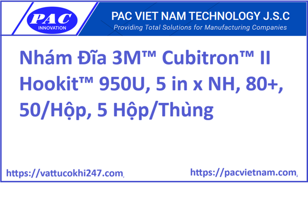 Nhám Đĩa 3M™ Cubitron™ II Hookit™ 950U, 5 in x NH, 80+, 50/Hộp, 5 Hộp/Thùng