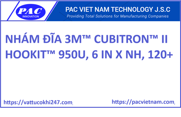 NHÁM ĐĨA 3M™ CUBITRON™ II HOOKIT™ 950U, 6 IN X NH, 120+