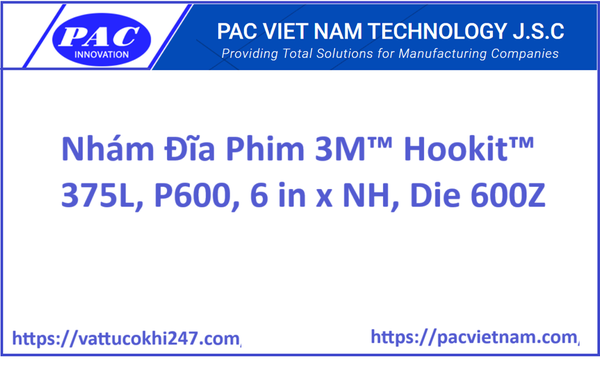 Nhám Đĩa Phim 3M™ Hookit™ 375L, P600, 6 in x NH, Die 600Z