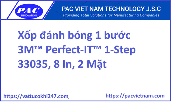 Xốp đánh bóng 1 bước 3M™ Perfect-IT™ 1-Step 33035, 8 In, 2 Mặt