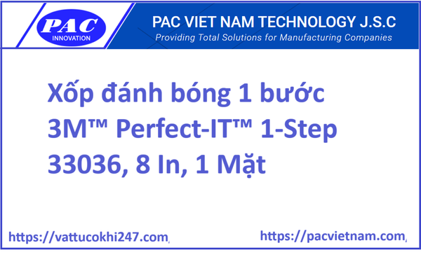 Xốp đánh bóng 1 bước 3M™ Perfect-IT™ 1-Step 33036, 8 In, 1 Mặt