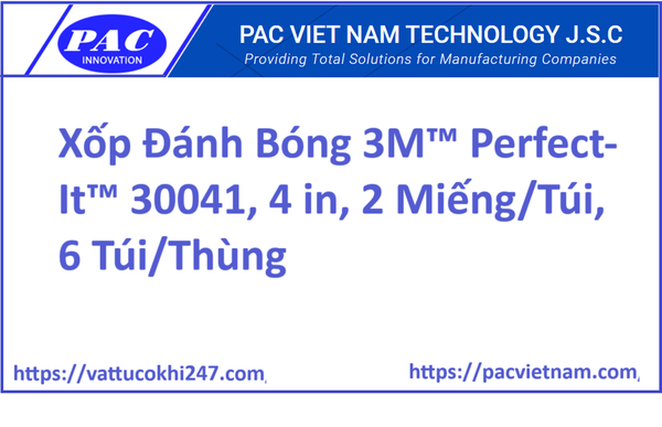 Xốp Đánh Bóng 3M™ Perfect-It™ 30041, 4 in, 2 Miếng/Túi, 6 Túi/Thùng