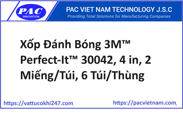 Xốp Đánh Bóng 3M™ Perfect-It™ 30042, 4 in, 2 Miếng/Túi, 6 Túi/Thùng