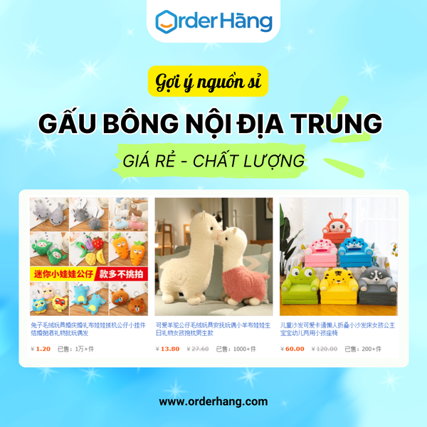 GỢI Ý NGUỒN SỈ GẤU BÔNG NỘI ĐỊA TRUNG GIÁ RẺ