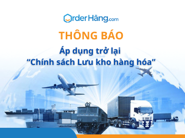 Thông báo áp dụng trở lại “Chính sách Lưu kho hàng hóa”