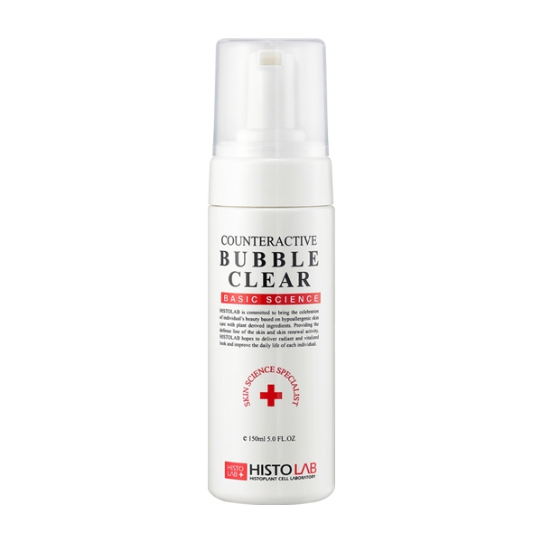 HISTOLAB COUNTERACTIVE BUBBLE CLEAR / BỌT RỬA MẶT TRUNG HÒA GIÚP GIẢM KÍCH ỨNG DA, CÂN BẰNG Ph