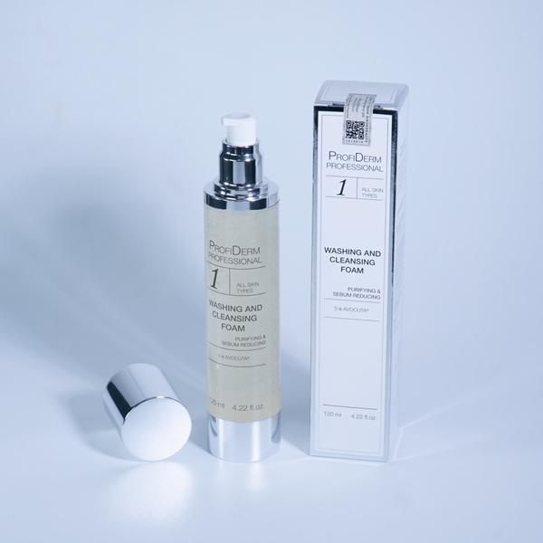Profiderm Professional Washing and Cleansing Foam: Sữa Rửa Mặt Lợi Khuẩn Kiềm Dầu & Cân Bằng Hệ Vi Sinh Da