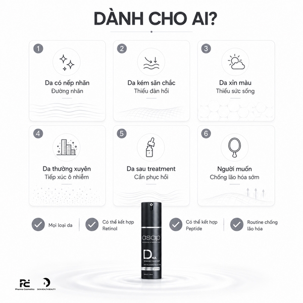 ASAP DNA RENEWAL TREATMENT: Kem Tái Tạo Da Chuyên Sâu, Chống Lão Hóa & Bảo Vệ Toàn Diện