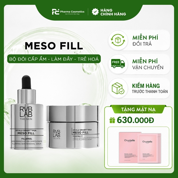RVB LAB MESO FILL: Bộ Đôi Tái Tạo & Nâng Cơ Chuyên Sâu - Hiệu Ứng "Filler + Botox Like" Cho Làn Da Trẻ Hóa