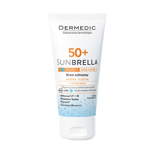 DERMEDIC SUNBRELLA SUN PROTECTION CREAM OILY AND COMBINATION/ KEM CHỐNG NẮNG DÀNH CHO DA DẦU, DA MỤN 50G