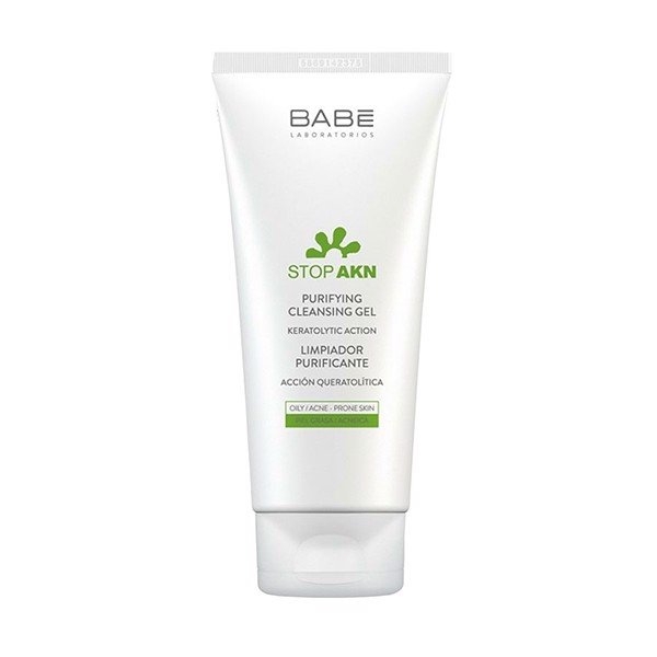 BABE STOP AKN PURIFYING CLEANSING GEL: Sữa Rửa Mặt Sạch Sâu, Kiểm Soát Dầu & Hỗ Trợ Da Mụn